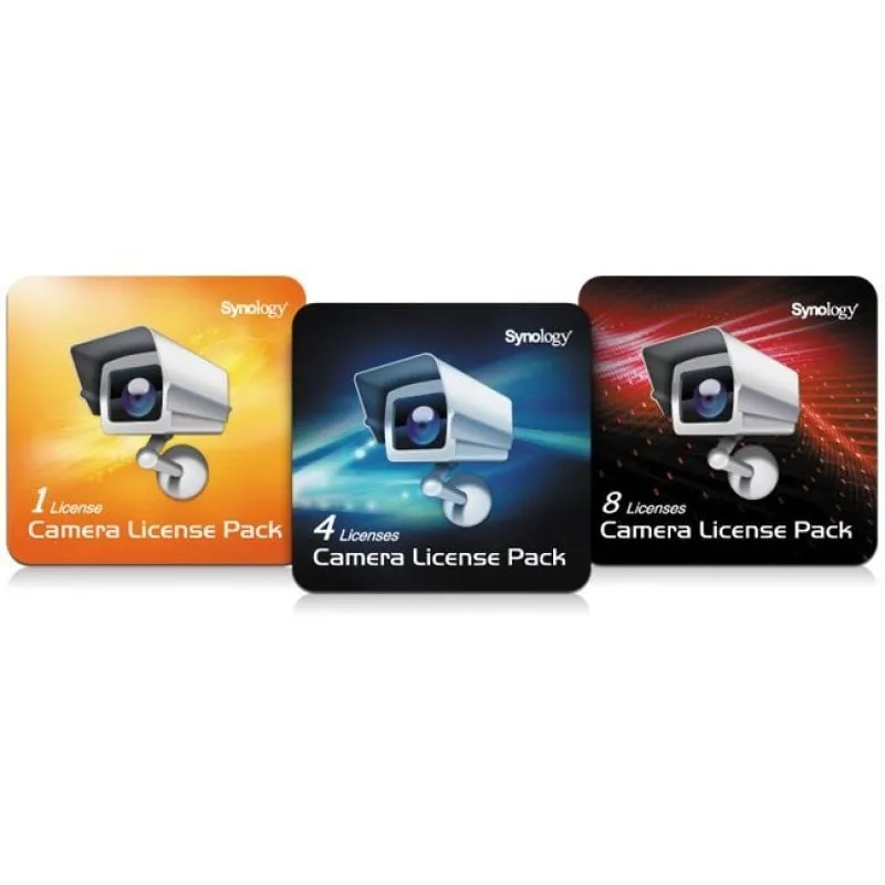 Pacchetto licenza telecamera Synology Nas 8 telecamere: soluzione di sorveglianza completa per la tua azienda o casa