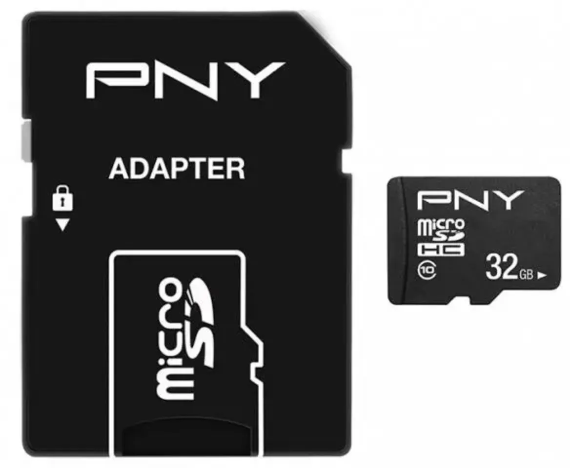 Scheda di Memoria microSDHC PNY Performance Plus, 32Gb, Classe 10, Con Adattatore P-SDU32G10PPL-GE