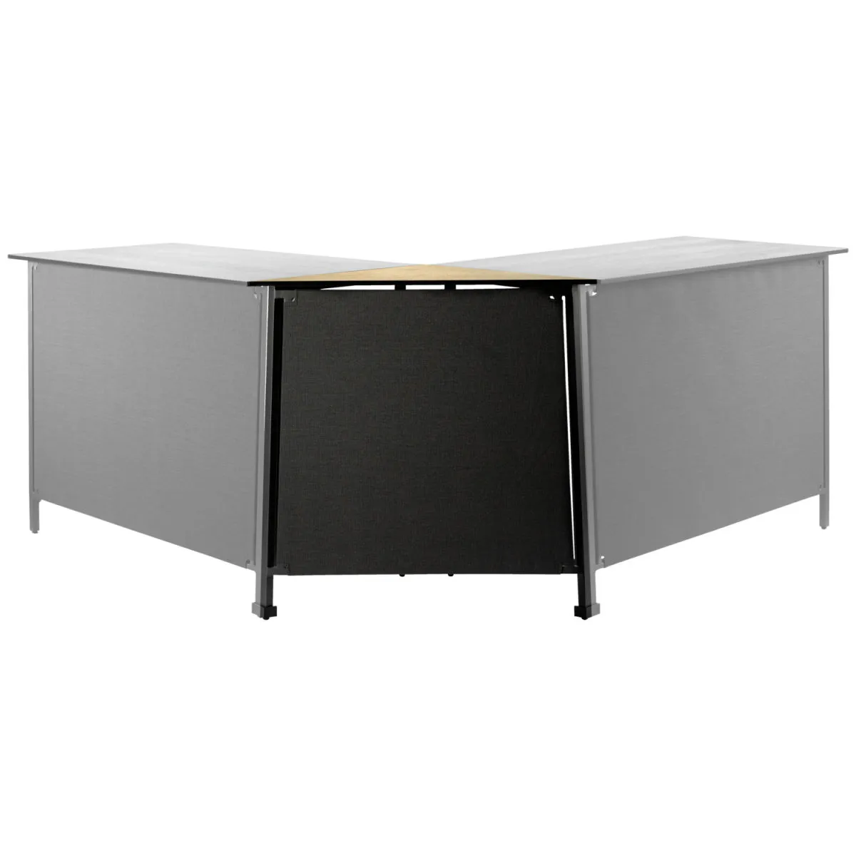 VEGA Tavolo bar da esterno Baruba elemento ad angolo; 87x43x89 cm (LxLxH); Piano tavolo quercia/naturale, struttura antracite; rettangolare