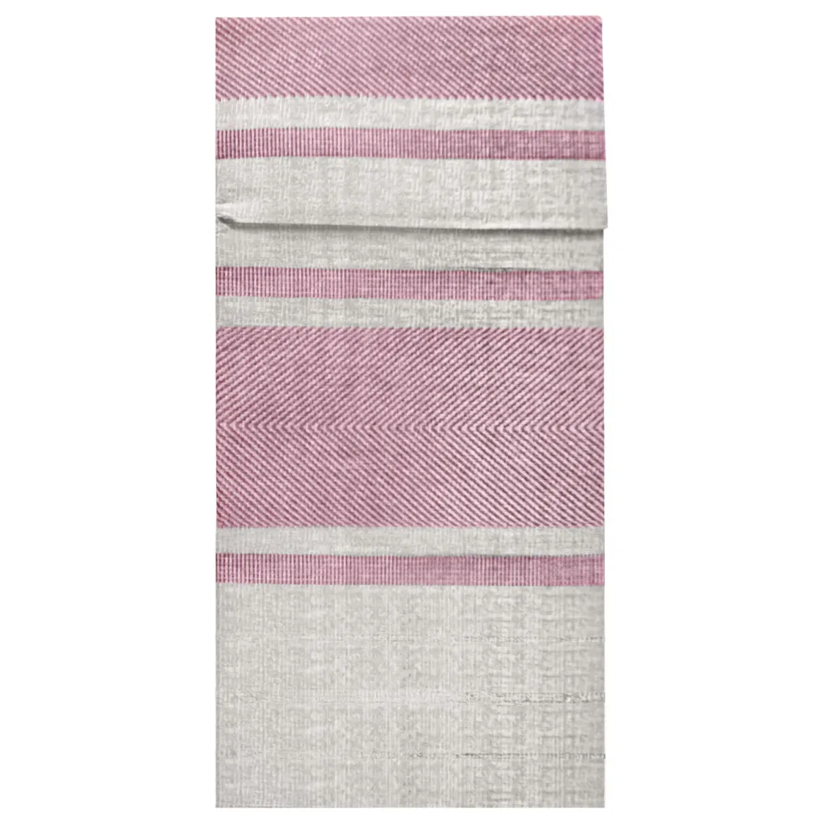 25x Ro.ial Tovagliolo portaposate in carta Auris Airlaid; 40x40 cm (LxL); tortora/bordeaux; 25 pz. / Pacco