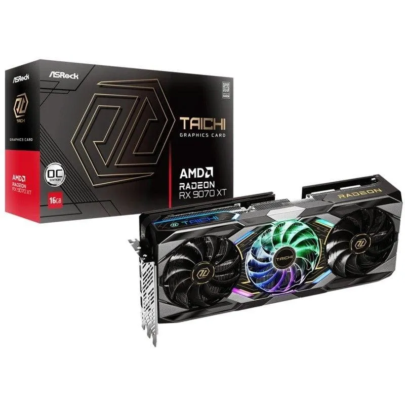 Scheda Grafica ASRock Radeon RX 9070 XT OC 16GB GDDR6 FSR 4