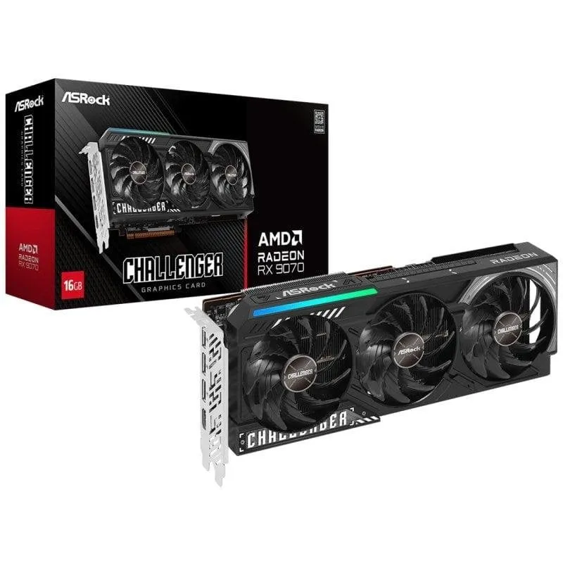 Scheda Grafica ASRock Radeon RX 9070 Challenger 16GB GDDR6 FSR 4