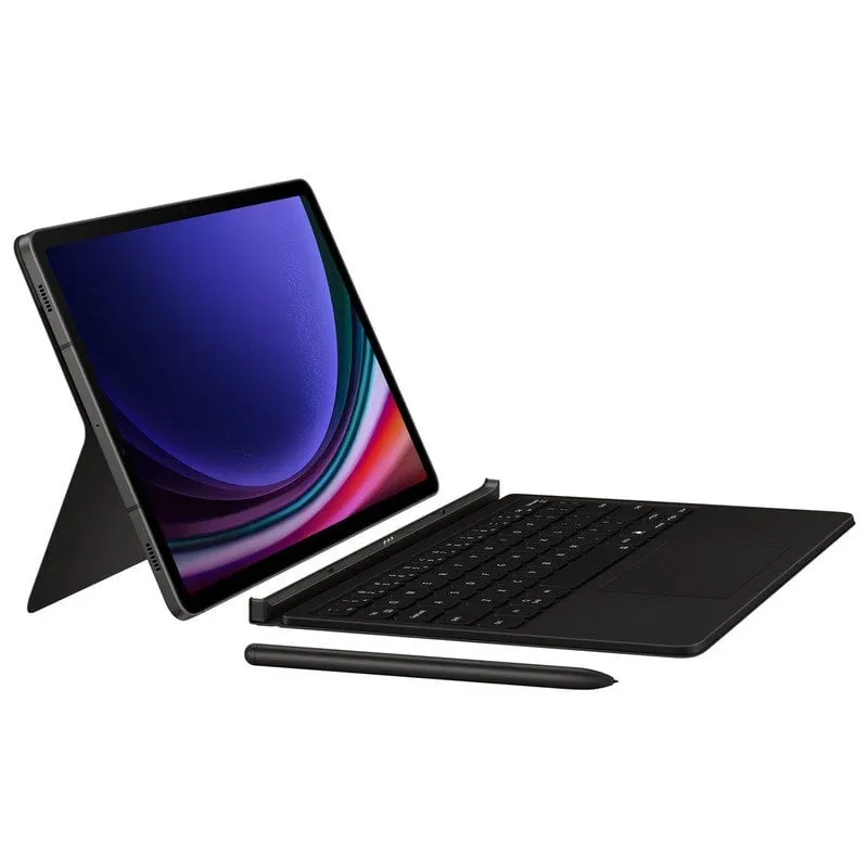 Custodia a libro Samsung con tastiera nera per Galaxy Tab S9