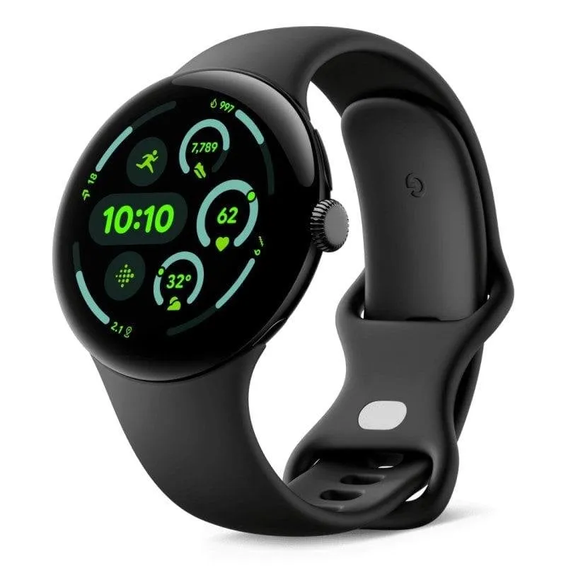 Google Pixel Watch 3 4G eSIM GPS 45mm AMOLED Nero Obsidian Unisex Resistenza Acqua 5ATM+IP68 SpO2 Cardiofrequenzimetro