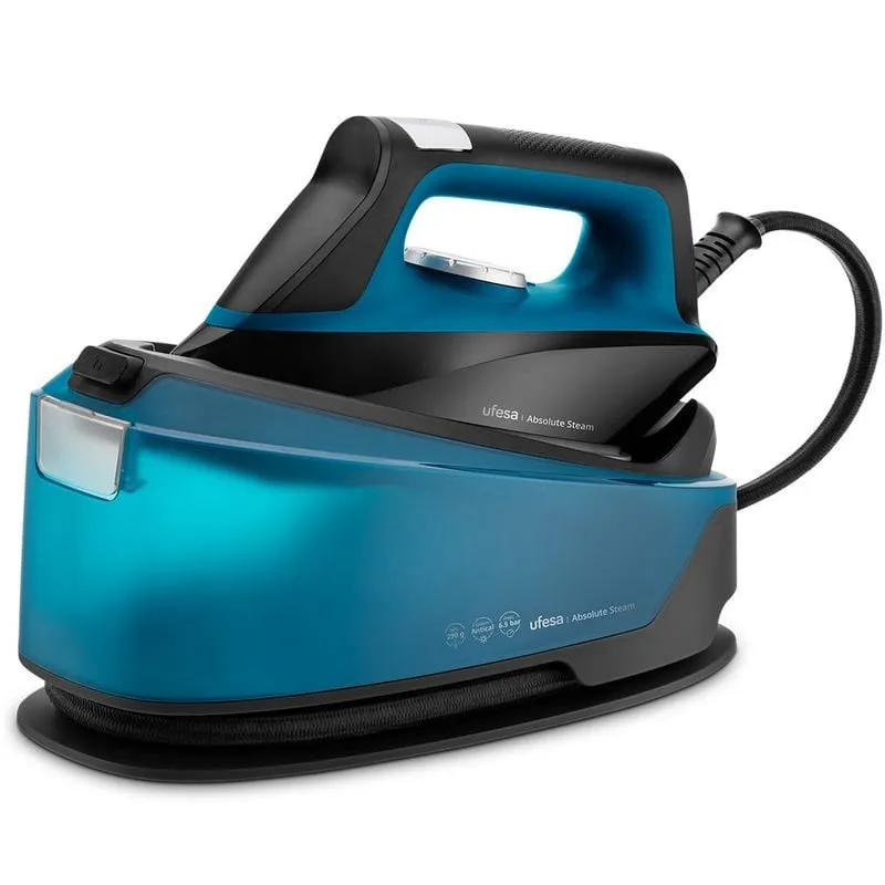 Ufesa Absolute Steam Stiratrice a Vapore 6.5 Bar 290gr/min 2400W Nero/Blu