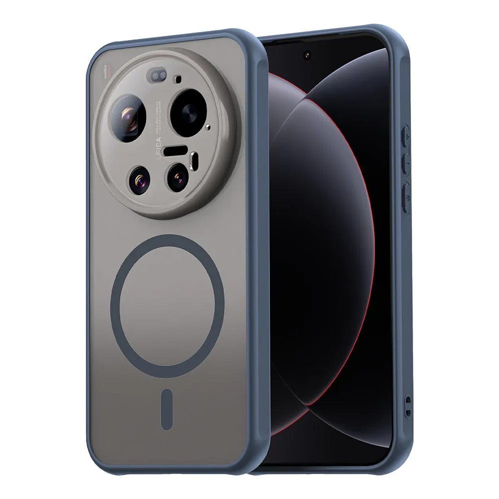 Custodia MagSafe per Xiaomi 17 Ultra, Techsuit, HaloFrost II, Blu Navy