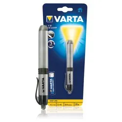 Mini torcia con clip da taschino Pen Light ( LED 3 lm ) Argento e Nero 016611101421