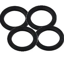 Set guarnizioni idrauliche 5 pz ( 1"1/2 (38 mm) ) piatte gomma Nero P0405F