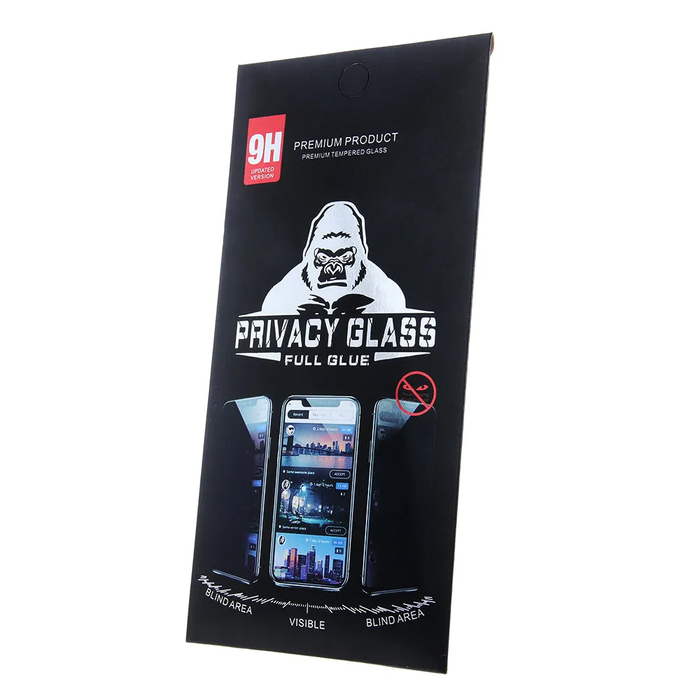 Pellicola protettiva Privacy OEM per Apple iPhone 11 Pro / XS / X, Vetro Temperato, Full Glue