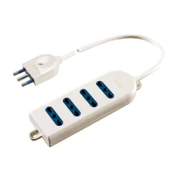 Multipresa tavolo 4P 10/16A Bianco PP0369 1