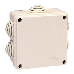 Scatola derivazione da parete ( IP55 ) (10x10x4cm) Grigio PP0280