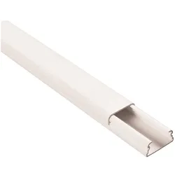 Canalina elettrica piatta 1 via 20x10 mm (200cm) Bianco PP2013