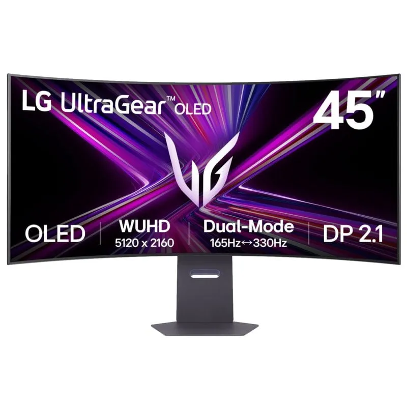 LG UltraGear 45GX950A-B 44,5" OLED UltraWide Dual UltraHD 5K 165Hz 0,03ms FreeSync Premium Pro Curve