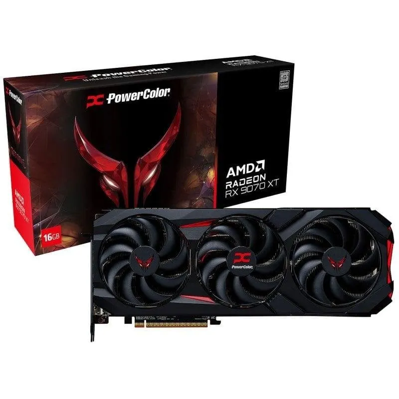 Scheda Grafica PowerColor Red Devil AMD Radeon RX 9070 XT OC 16GB GDDR6 FSR 4