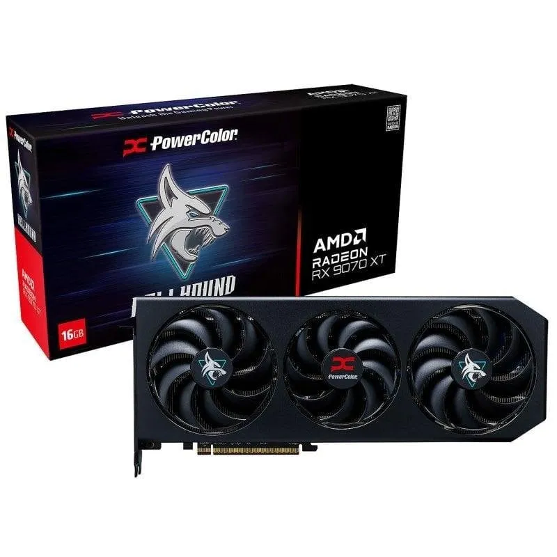 Scheda Grafica PowerColor Hellhound AMD Radeon RX 9070 XT OC 16GB GDDR6 FSR 4