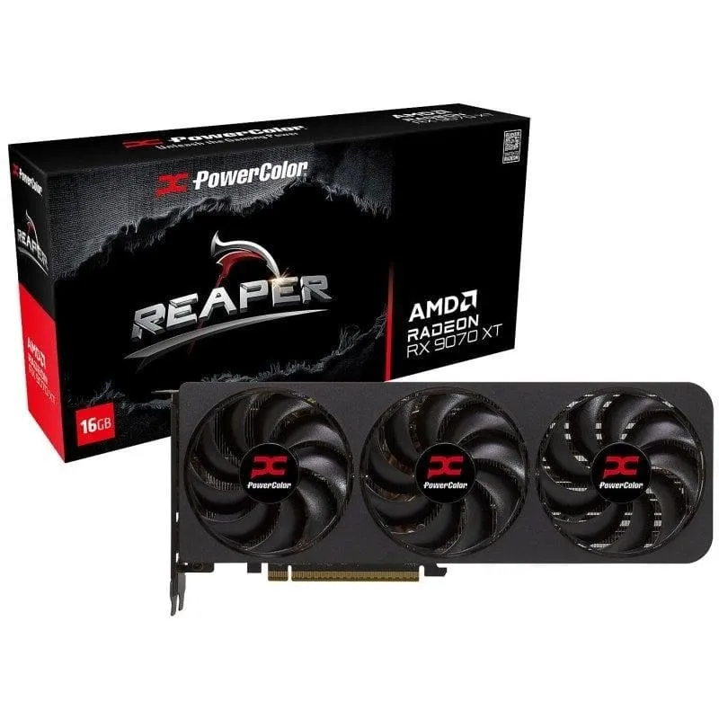Scheda Grafica PowerColor Reaper AMD Radeon RX 9070 XT 16GB GDDR6 FSR 4