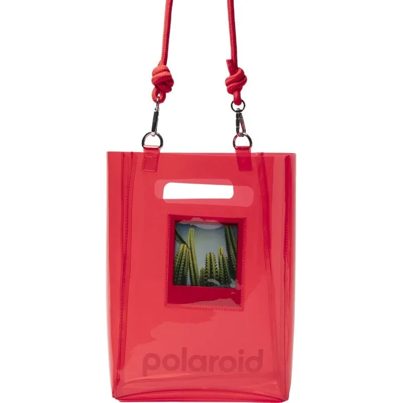 Polaroid Clear TPU Cube Bag 100% riciclato rosso