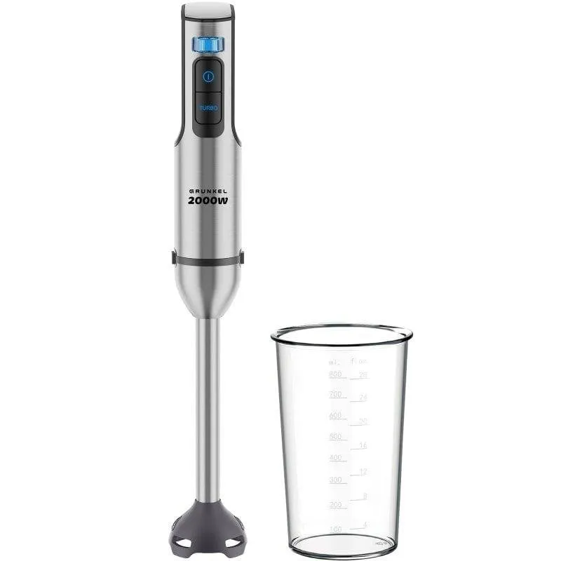Frullatore a Immersione Grunkel BM-2000 2000W Turbo Vaso 800ml Inox