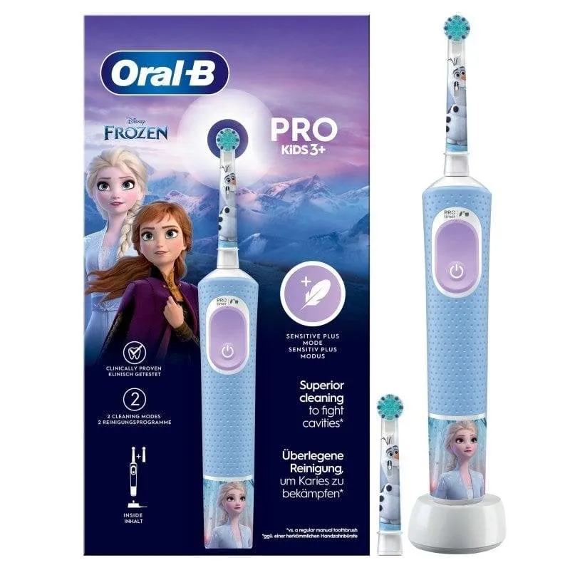 Spazzolino Elettrico Bimbi Oral-B Pro Kids Frozen 2 Modalità Timer