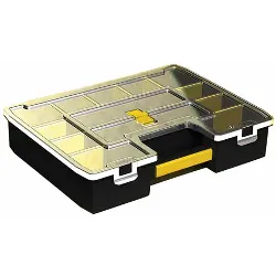 Porta minuteria valigetta organizer (43x9x33cm) Nero e Giallo 194745