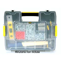 Porta minuteria valigetta organizer (37,5x6,7x29,2cm) Nero e Giallo 197483