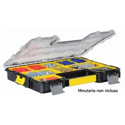 Porta minuteria valigetta organizer 10P (44,6x7,4x35,7cm) Nero e Giallo 197519