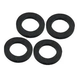 Set guarnizioni idrauliche 10 pz ( 3/4"(19 mm) ) piatte gomma per tubi carico Nero P0403