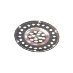 Griglia filtro inox antisporco per pilette lavelli (80mm) Cromo 134707