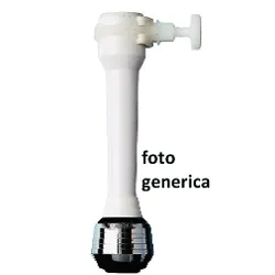 Rompigetto rubinetto PK manicotto con doccia Bianco e Cromo B0086