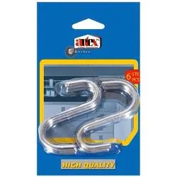 Set ganci a S acciaio zincato 6 pz 280306