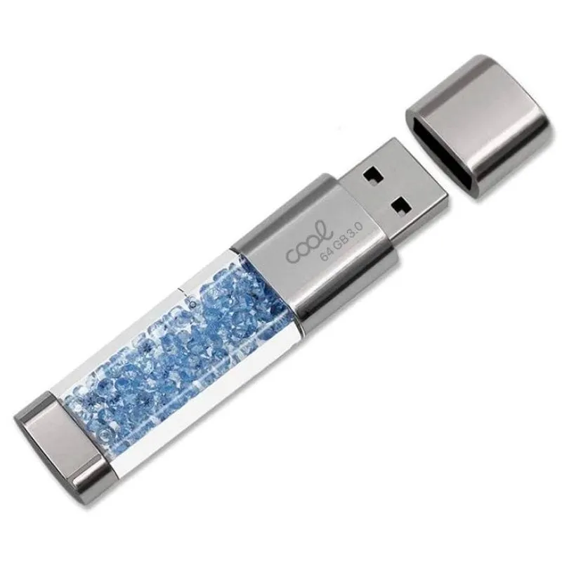 Cool Crystal Pen Drive USB 3.0 64GB Azzurro Chiaro