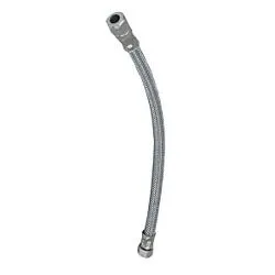 Attacchino idraulico per miscelatori (12x400mm) (3/8"Feconico10mm) Inox 130938
