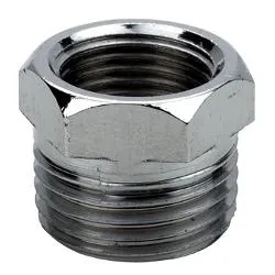 Raccordo idraulico riduzione ( 1/2"M - 3/8"F ) Cromo N0334A