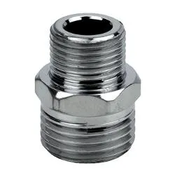 Raccordo ridotto nipplo doppio ( 3/4"M - 1/2"M ) Cromo N0335B