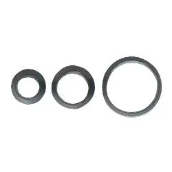 Set guarnizioni idrauliche 8 pz ( 3/8", 1/2", 3/4", 1" assortito ) coniche gomma per canotti Nero P0370