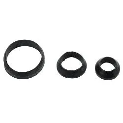 Set guarnizioni idrauliche 5 pz ( 1"1/2 (38 mm) ) coniche gomma per canotti Nero P0369F