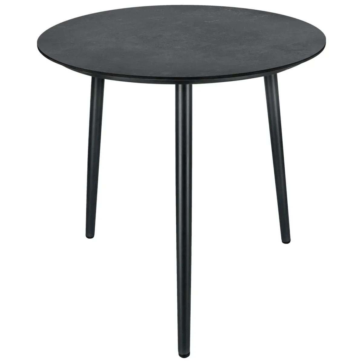 VEGA Tavolino da esterno Sando grande; 60x60 cm (ØxH); grigio scuro/antracite; rotonda