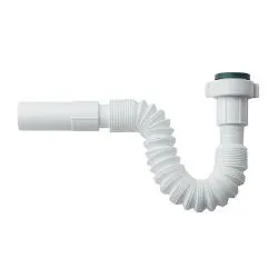 Canotto idraulico flessibile estensibile (30-50cm) ( 1"1/4 F ) Bianco 145314
