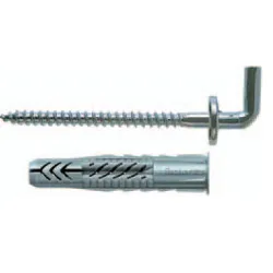 Set tasselli plastica con gancio corto (8mm) Ux 8X50 H K ( 4 pz) 71911