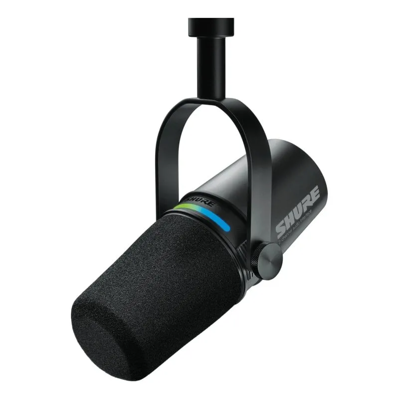 Microfono dinamico USB/XLR Shure MV7i per podcasting e streaming, nero