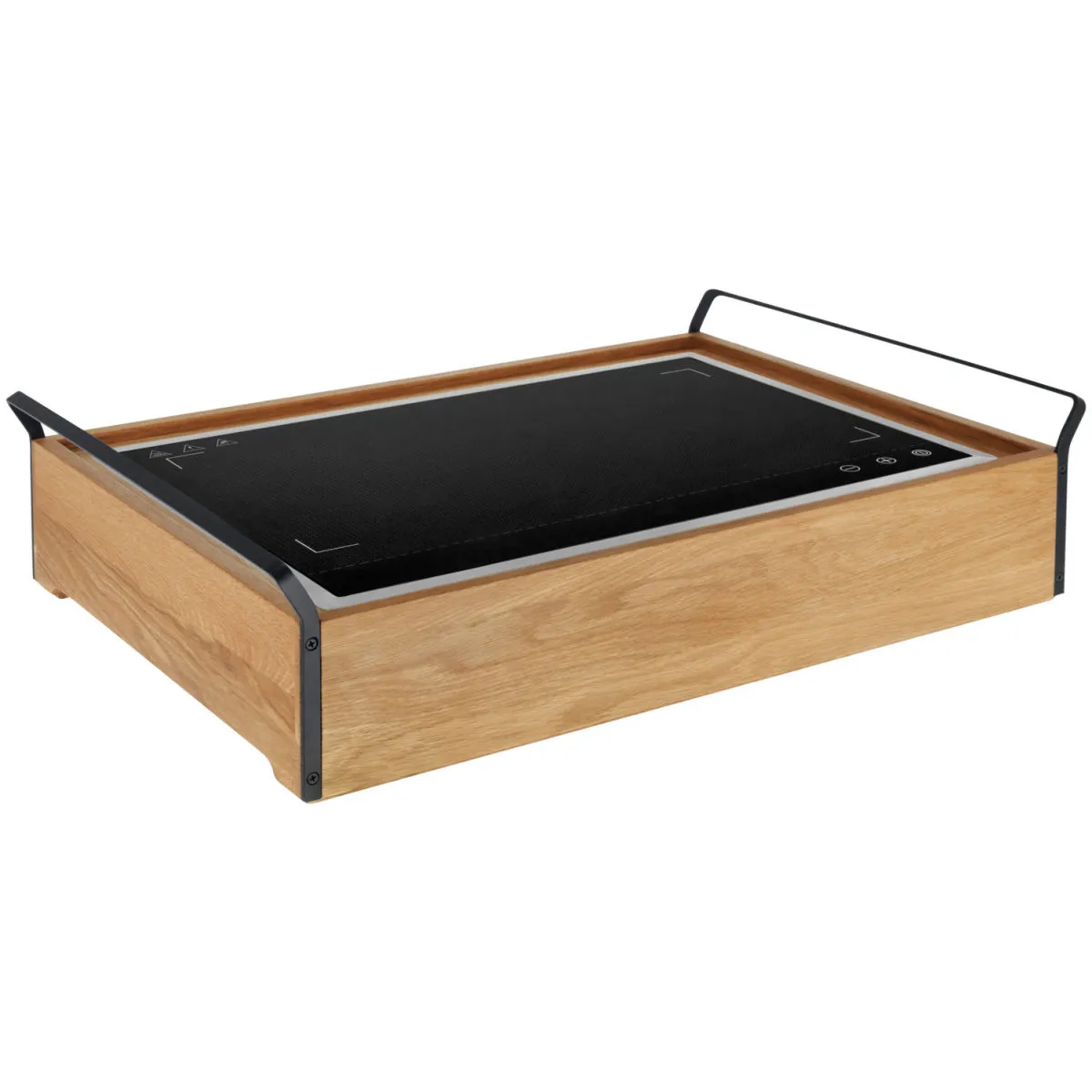 VEGA Piano caldo Esino GN 1/1, incluso piano caldo elettrico; 64.6x44.6x12.5 cm (LxLxH); marrone/nero; rettangolare