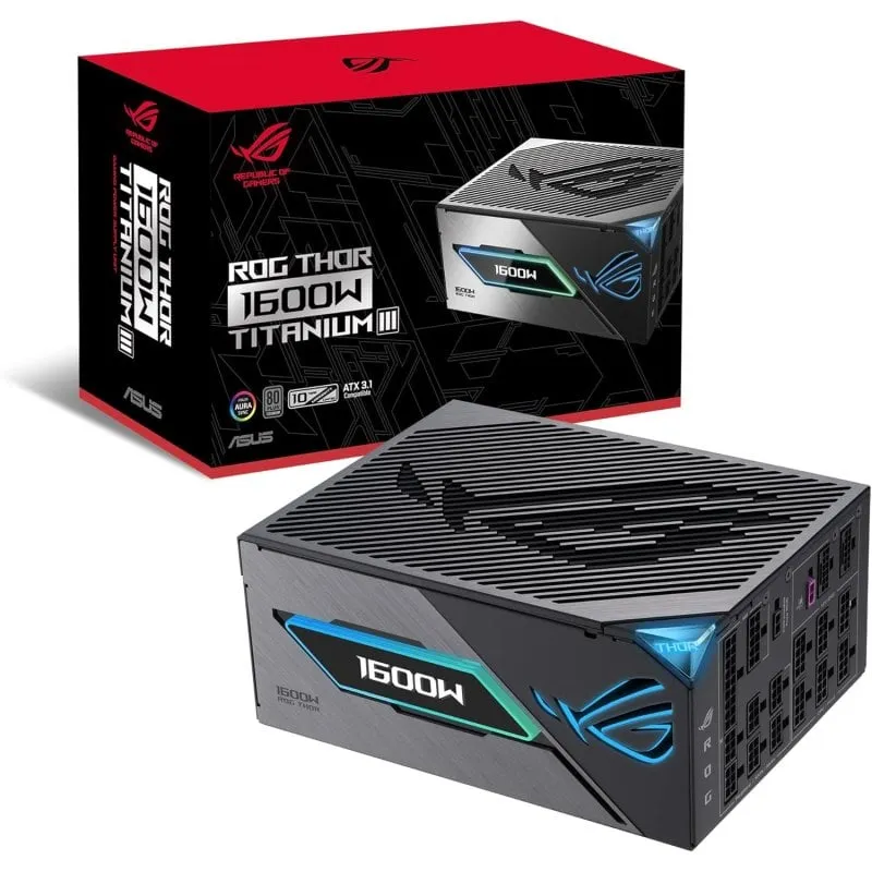 ASUS ROG -THOR-1600T3-GAMING alimentatore per computer 1600 W 20+4 pin ATX ATX Grigio