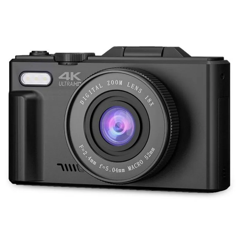 Fotocamera digitale Prixton Xplorer DV900 con schermo rotante da 3" UltraHD 4K 64MP Nero