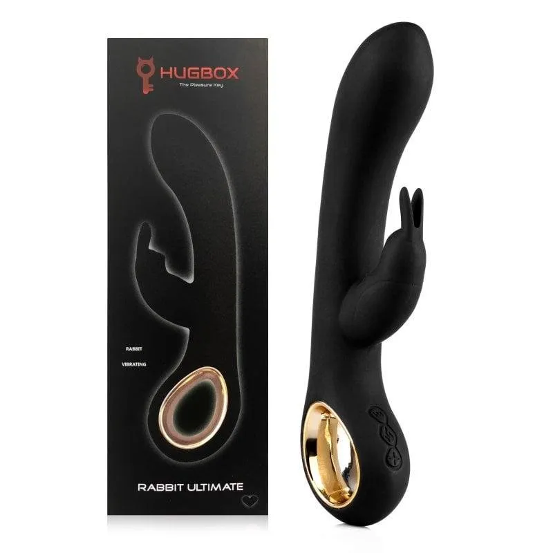 Vibratore Coniglio Hugbox 50 Programmi Opzione Riscaldamento Nero
