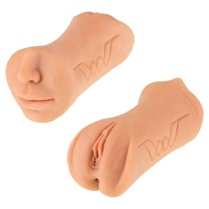 Hugbox Masturbatore maschile 3 in 1 Delay Trainer Taglia M Colore della pelle