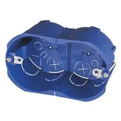 Scatola derivazione per placche incasso (10,6x5x7cm) Azzurro PP0523