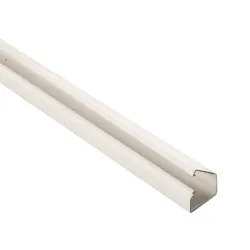 Canalina elettrica piatta 1 via adesiva 16x12 mm (200cm) Bianco PP0223