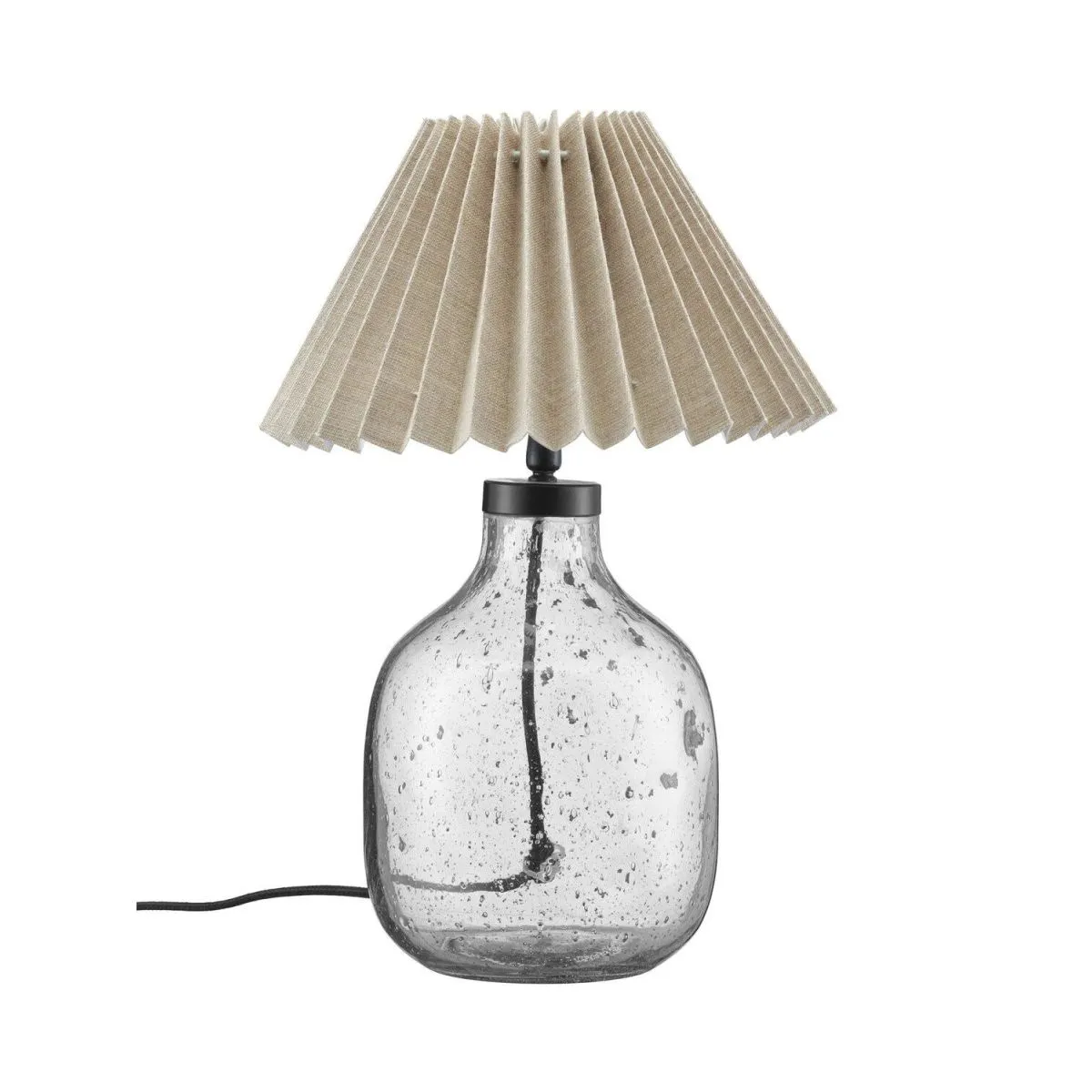 PR Home Lampada da tavolo Groove; 38x25x38 cm (LxLxH); trasparente