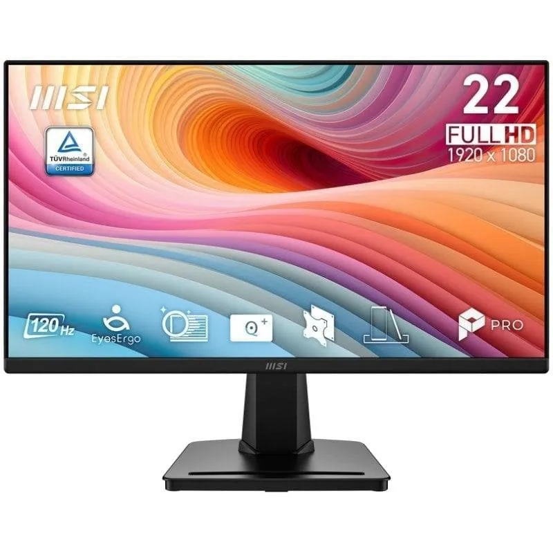 Monitor PC MSI Pro MP225 21.5" FullHD 120Hz VA 1ms Antiriflesso VESA