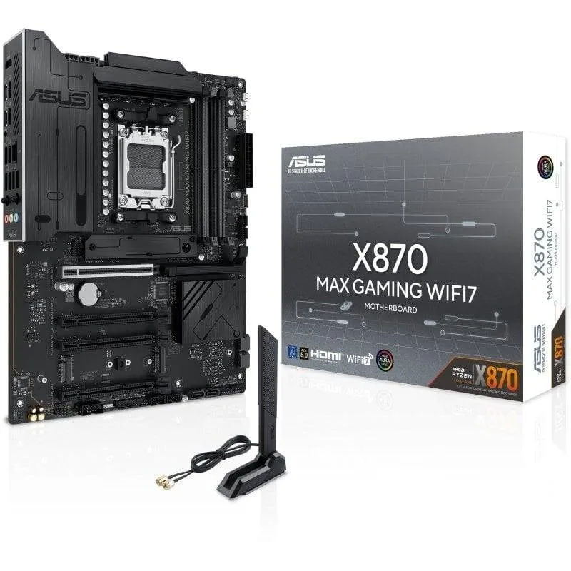 Schede Madri ASUS X870 MAX GAMING WIFI7 X870 AM5 DDR5 ATX WiFi 7 PCIe 5.0 AIO RGB